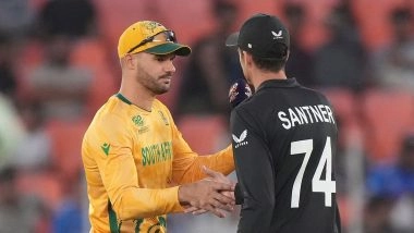 South Africa vs New Zealand, T20 World Cup 2026 1st Semi-Final Preview: टी20 वर्ल्ड कप इतिहास में न्यूजीलैंड नहीं तोड़ पाई दक्षिण अफ्रीका का दबदबा, सेमीफाइनल से पहले जानिए हेड टू हेड रिकार्ड्स, मिनी बैटल, स्ट्रीमिंग समेत सभी डिटेल्स