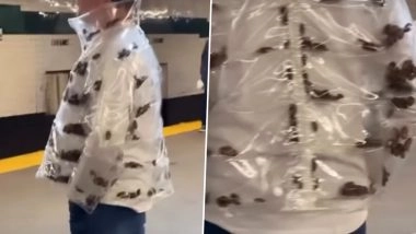 VIRAL VIDEO: अमेरिका के न्यूयॉर्क सबवे में दिखा अजीब नजारा, जिंदा कॉकरोच वाली जैकेट पहनकर मेट्रो पहुंचा शख्स; देखकर लोग हैरान