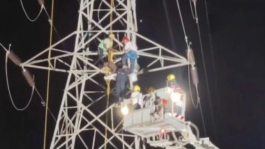 Pune News: पुणे के पिंपरी-चिंचवड़ में नशे में धुत युवक का हाई-वोल्टेज ड्रामा, बिजली के टावर पर चढ़ा; दमकल विभाग को उतारने में छूटे पसीने; देखें VIDEO