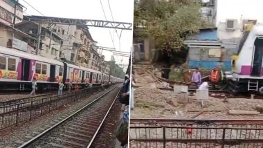 Mumbai Local Train Derails: डोंबिवली स्टेशन के पास लोकल ट्रेन पटरी से उतरी, सुबह-सुबह सेवाएं बाधित होने से यात्री परेशान (Watch Video)