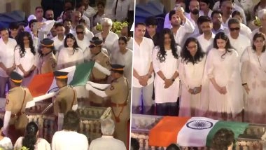 Asha Bhosle Last Rites: आशा भोसले के अंतिम संस्कार की तैयारियां हुईं शुरू, पार्थिव शरीर को तिरंगे में लपेटा गया, मुंबई में आज होगा अंतिम संस्कार; VIDEO