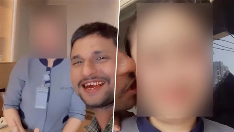 Monu Azmi Viral Video: थाईलैंड के होटल में महिला स्टाफ के साथ 'अनुचित' व्यवहार, आजमगढ़ के युवक का वीडियो वायरल; सोशल मीडिया पर फूटा गुस्सा Monu Azmi Viral Video: थाईलैंड के होटल में महिला स्टाफ के साथ 'अनुचित' व्यवहार, आजमगढ़ के युवक का वीडियो वायरल; सोशल मीडिया पर फूटा गुस्सा