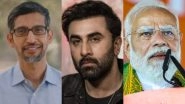 TIME '100 Most Influential' List 2026: दुनिया के 100 सबसे प्रभावशाली लोगों में सुंदर पिचाई, रणबीर कपूर और विकास खन्ना ने बनाई जगह, पीएम मोदी सूची से बाहर TIME '100 Most Influential' List 2026: दुनिया के 100 सबसे प्रभावशाली लोगों में सुंदर पिचाई, रणबीर कपूर और विकास खन्ना ने बनाई जगह, पीएम मोदी सूची से बाहर