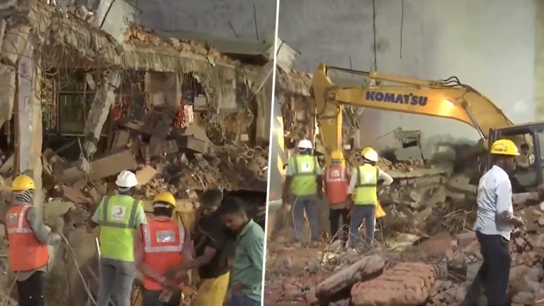 Anuppur Building Collapse: मध्य प्रदेश के अनूपपुर में 4 मंजिला इमारत भरभराकर कर गिरी, एक की मौत, कई लोगों के फंसे होने की आशंका; VIDEO