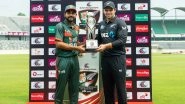 New Zealand vs Bangladesh, 1st ODI Match 2026 Scorecard: पहले मुकाबले में न्यूजीलैंड ने बांग्लादेश के सामने रखा 248 रनों का लक्ष्य, हेनरी निकोल्स और डीन फॉक्सक्रॉफ्ट ने खेली शानदार पारी; यहां देखें पहली पारी का स्कोरकार्ड