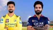 RCB vs CSK, IPL 2026 11th Match Stats And Preview: एम चिन्नास्वामी स्टेडियम में चेन्नई सुपर किंग्स को हराकर जीत की लय बरकरार रखना चाहेगी रॉयल चैलेंजर्स बेंगलुरु, मैच से पहले जानें स्टैट्स एंड प्रीव्यू
