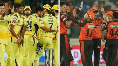 SRH vs CSK, IPL 2026 27th Match Date And Time: कब और कितने बजे से खेला जाएगा सनराइजर्स हैदराबाद बनाम चेन्नई सुपरकिंग्स के बीच रोमांचक मुकाबला? इस स्टेडियम में भिड़ेंगी दोनों टीमें, यहां जानें वेन्यू समेत मैच से जुड़ी सभी जानकारी