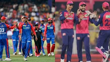 RR vs DC, IPL 2026 43rd Match Date And Time: कब और कितने बजे से खेला जाएगा राजस्थान रॉयल्स बनाम दिल्ली कैपिटल्स के बीच रोमांचक मुकाबला, इस स्टेडियम में भिड़ेंगी दोनों टीमें, यहां जानें वेन्यू समेत मैच से जुड़ी सभी जानकारी