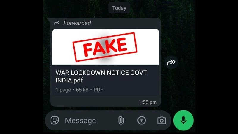 War Lockdown Notice PDF Goes Viral: व्हाट्सएप पर वायरल &lsquo;वॉर लॉकडाउन नोटिस&rsquo; से मचा हड़कंप, सच्चाई जानकर रह जाएंगे हैरान