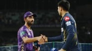 GT vs KKR, IPL 2026 25th Match Live Toss And Scorecard: नरेंद्र मोदी स्टेडियम में कोलकाता नाइट राइडर्स के कप्तान अजिंक्य रहाणे ने जीता टॉस, पहले बल्लेबाजी करने का किया फैसला; यहां देखें दोनों टीमों की प्लेइंग इलेवन और लाइव स्कोरकार्ड