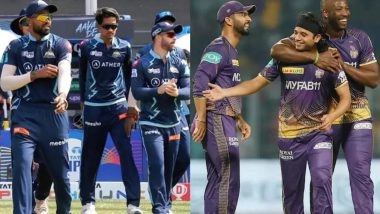 GT vs KKR, IPL 2026 25th Match Stats And Preview: टूर्नामेंट के 25वें मुकाबले में कोलकाता नाइट राइडर्स को हराकर लय बरकरार रखना चाहेगी गुजरात टाइटंस, मैच से पहले जानें स्टैट्स एंड प्रीव्यू