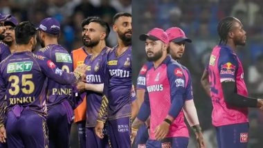 KKR vs RR, IPL 2026 28th Match Preview: ईडन गार्डन में आज कोलकाता नाइट राइडर्स बनाम राजस्थान रॉयल्स के बीच होगा रोमांचक मुकाबला, मैच से पहले जानें हेड टू हेड, पिच रिपोर्ट समेत सारे डिटेल्स
