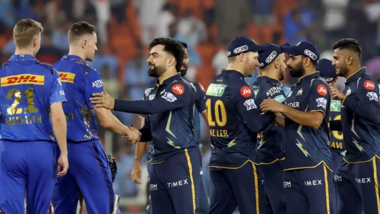 GT vs MI, IPL 2026 30th Match Preview: नरेंद्र मोदी स्टेडियम में आज गुजरात टाइटंस बनाम मुंबई इंडियंस के बीच होगा रोमांचक मुकाबला, मैच से पहले जानें हेड टू हेड, पिच रिपोर्ट समेत सारे डिटेल्स