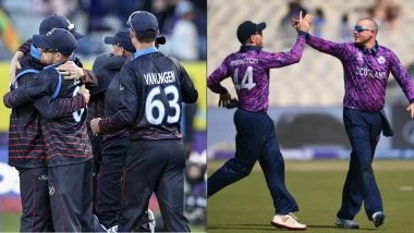 NAM vs SCO, 3rd T20I Match Preview: नामीबिया क्रिकेट ग्राउंड में आज नामीबिया बनाम स्कॉटलैंड के बीच खेला जाएगा रोमांचक मुकाबला, मैच से पहले जानें हेड टू हेड रिकॉर्ड, पिच रिपोर्ट समेत सभी डिटेल्स
