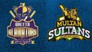 QG vs MS, PSL 2026 13th Match Live Streaming In India: क्वेटा ग्लैडिएटर्स बनाम मुल्तान सुल्तांस के बीच आज खेला जाएगा रोमांचक मुकाबला, यहां जानें कब, कहां और कैसे उठाएं मैच का लुफ्त QG vs MS, PSL 2026 13th Match Live Streaming In India: क्वेटा ग्लैडिएटर्स बनाम मुल्तान सुल्तांस के बीच आज खेला जाएगा रोमांचक मुकाबला, यहां जानें कब, कहां और कैसे उठाएं मैच का लुफ्त