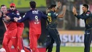 RCB vs GT, IPL 2026 34th Match Preview: चिन्नास्वामी स्टेडियम में आज रॉयल चैलेंजर्स बेंगलुरु बनाम गुजरात टाइटंस के बीच होगा रोमांचक मुकाबला, मैच से पहले जानें हेड टू हेड, पिच रिपोर्ट समेत सारे डिटेल्स