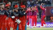 RCB vs LSG Stats In IPL: आईपीएल इतिहास में एक दूसरे के खिलाफ कुछ ऐसा रहा है रॉयल चैलेंजर्स बेंगलुरु बनाम लखनऊ सुपर जायंट्स का प्रदर्शन, यहां देखें दोनों टीमों के आंकड़े RCB vs LSG Stats In IPL: आईपीएल इतिहास में एक दूसरे के खिलाफ कुछ ऐसा रहा है रॉयल चैलेंजर्स बेंगलुरु बनाम लखनऊ सुपर जायंट्स का प्रदर्शन, यहां देखें दोनों टीमों के आंकड़े