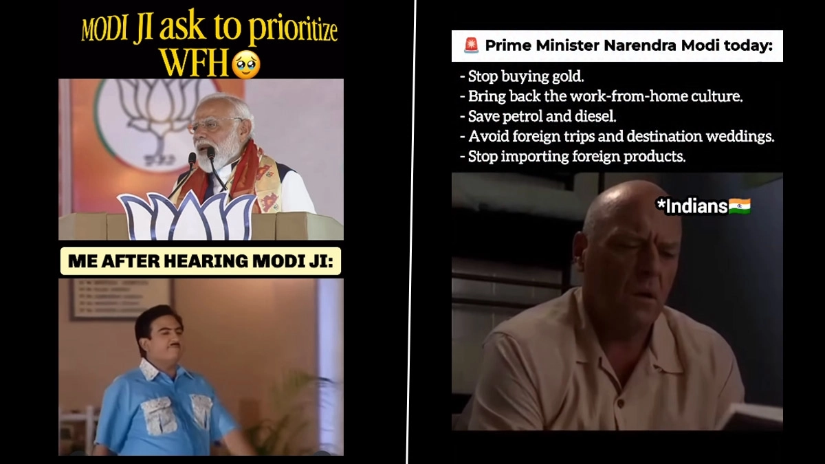 पीएम मोदी की 'वर्क फ्रॉम होम' की अपील पर सोशल मीडिया पर मीम्स की बाढ़; ऑफिस कल्चर और HR को लेकर नेटिजन्स ने लिए मजे