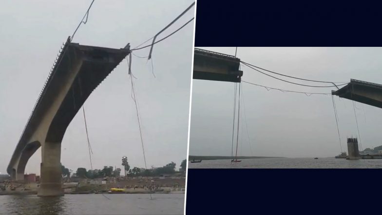 Bihar Bridge Collapse: बिहार में एक और बड़ा पुल हादसा, भागलपुर के विक्रमशिला सेतु का एक हिस्सा गंगा में गिरा, आवागमन पूरी तरह ठप; VIDEO