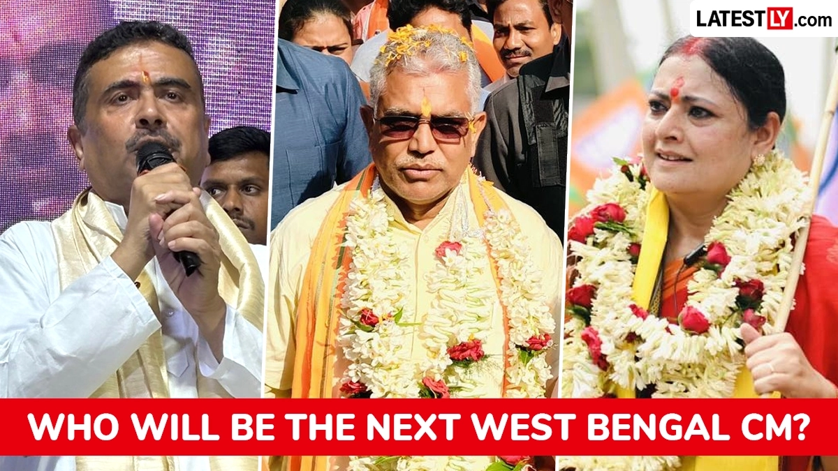 West Bengal CM Race: बंगाल में बीजेपी की भारी बढ़त के बाद मुख्यमंत्री पद की रेस हुई तेज; सुवेंदु, दिलीप और अग्निमित्रा सहित ये नाम सबसे आगे
