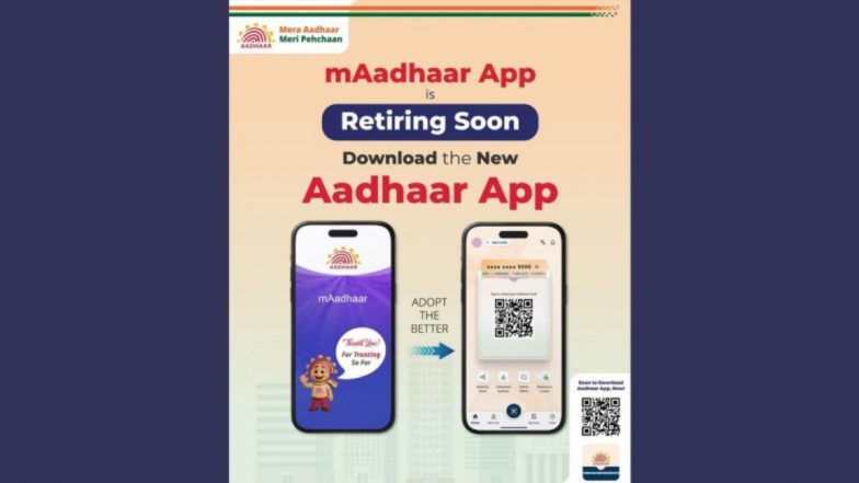 mAadhaar ऐप जल्द होगा बंद: UIDAI की नागरिकों से नए वर्जन को डाउनलोड करने की अपील, मिलेंगे फेस ऑथेंटिकेशन और क्यूआर शेयरिंग जैसे फीचर्स