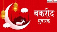 Bakrid Mubarak 2026 Messages: ईद-उल-अजहा पर अपनों संग शेयर करें ये हिंदी Shayaris, WhatsApp Wishes, GIF Greetings और उनसे कहें बकरीद मुबारक!