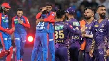 DC vs KKR, IPL 2026 51st Match Toss Winner Prediction: अरुण जेटली स्टेडियम में दिल्ली कैपिटल्स बनाम कोलकाता नाइट राइडर्स के बीच कौन होगा टॉस का बॉस? मैच से पहले जानें किस टीम के पक्ष में जा सकता है टॉस