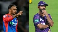 DC vs KKR, IPL 2026 51st Match Live Toss And Scorecard: अरुण जेटली स्टेडियम में कोलकाता नाइट राइडर्स के कप्तान अजिंक्य रहाणे ने जीता टॉस, पहले गेंदबाजी करने का किया फैसला; यहां देखें दोनों टीमों की प्लेइंग इलेवन और लाइव स्कोरकार्ड