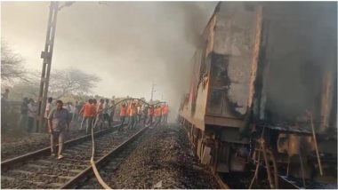 Rajdhani Express Fire Video: मध्य प्रदेश में बड़ा रेल हादसा टला, तिरुवनंतपुरम से दिल्ली आ रही राजधानी एक्सप्रेस में अचानक लगी आग; सभी यात्री सुरक्षित