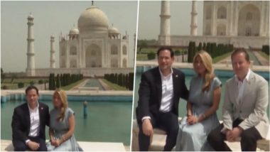 Marco Rubio Visits Taj Mahal With Wife: अमेरिकी विदेश मंत्री मार्को रुबियो ने पत्नी के साथ किया ताजमहल का दीदार, सोशल मीडिया पर VIDEO वायरल