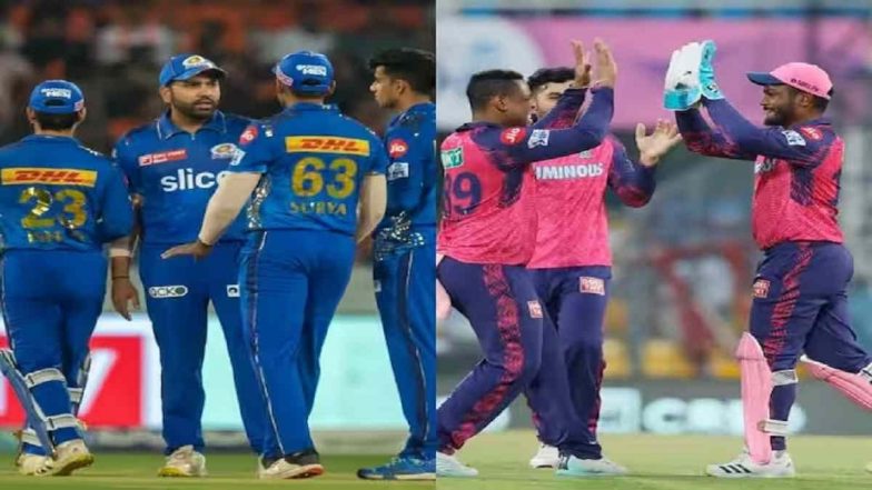 Satta Bazar Mein Aaj Kaunsi Team Favourite? वानखेड़े स्टेडियम में मुंबई इंडियंस बनाम राजस्थान रॉयल्स के बीच हाईवोल्टेज मुकाबले को लेकर सट्टा बाजार का माहौल गर्म, मैच के दिन ये टीम बनी फेवरेट
