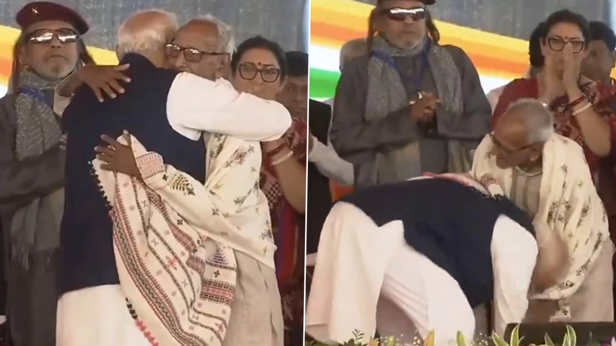 Who Is Makhanlal Sarkar? पश्चिम बंगाल में नई सरकार का आगाज, PM मोदी ने 98 वर्षीय दिग्गज नेता माखनलाल सरकार के पैर छूकर लिया आशीर्वाद; जानें उनके बारे में: VIDEO