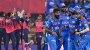 MI vs RR, IPL 2026 69th Match Stats And Preview: मुंबई इंडियंस बनाम राजस्थान रॉयल्स मुकाबले के बीच आज होगा रोमांचक मुकाबला, आज के मैच में बन सकते हैं ये अनोखे रिकॉर्ड