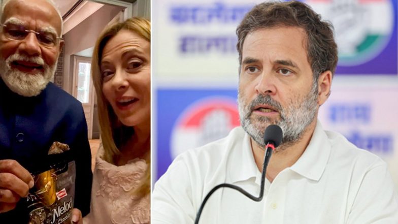 PM मोदी, जॉर्जिया मेलोनी के साथ 'मेलोडी' खाने में व्यस्त हैं: राहुल गांधी ने PM नरेंद्र मोदी पर साधा निशाना (वीडियो देखें)