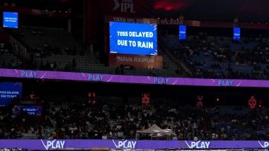 RCB vs KKR, IPL 2026 57th Match Toss Delayed Due To Rain: रायपुर में बारिश के चलते टॉस में देरी, यहां देखें मैच का लेटेस्ट अपडेट