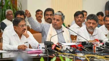 Karnataka Politics: कर्नाटक में नेतृत्व परिवर्तन की सुगबुगाहट तेज, दिल्ली के इंदिरा भवन पहुंचे सीएम सिद्धारमैया और डीके शिवकुमार; राहुल गांधी और खड़गे के साथ बड़ी बैठक