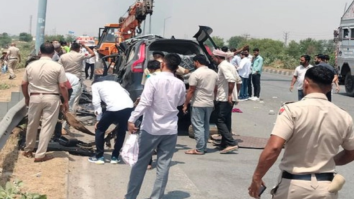 हरियाणा सड़क हादसा: KMP एक्सप्रेसवे पर पुलिस की SUV दुर्घटनाग्रस्त, यूपी पुलिस के 4 जवानों सहित 5 की मौत