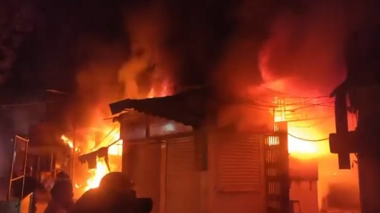 Thane Market Fire: ठाणे के गावदेवी मार्केट में लगी भीषण आग, सुरक्षा गार्ड को बचाने गए फायर फाइटर समेत दो की मौत, दो अन्य घायल; VIDEO