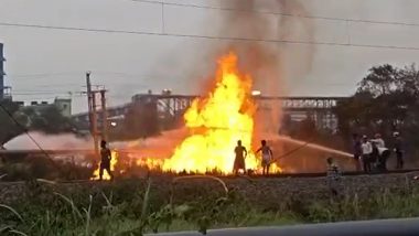 Haldia Petrochemicals Fire Video: हल्दिया में नैफ्था सप्लाई पाइपलाइन में लगी भीषण आग, कई कर्मचारी झुलसे; घटना का वीडियो वायरल