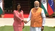 VIDEO: दिल्ली में पीएम मोदी ने हैदराबाद हाउस में वेनेज़ुएला की नेता डेल्सी रोड्रिगेज़ से की मुलाकात, द्विपक्षीय संबंधों पर हुई चर्चा