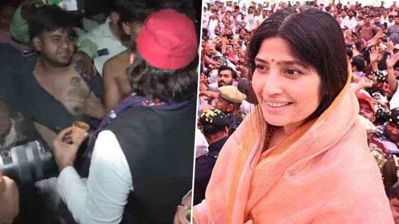 Dimple Yadav Fans: आजमगढ़ में सपा समर्थकों ने अखिलेश यादव को रोककर दिखाए डिंपल यादव के टैटू, बोले- 'भाभी से मिलाने का किया था वादा'; VIDEO वायरल