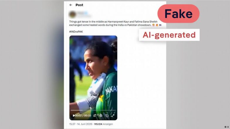 फैक्ट-चेक: भारत–पाकिस्तान महिला मैच में झड़प का वायरल वीडियो फेक