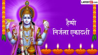 Nirjala Ekadashi 2026 Messages: हैप्पी निर्जला एकादशी! दोस्तों-रिश्तेदारों संग शेयर करें ये भक्तिमय हिंदी WhatsApp Wishes, Quotes और GIF Greetings