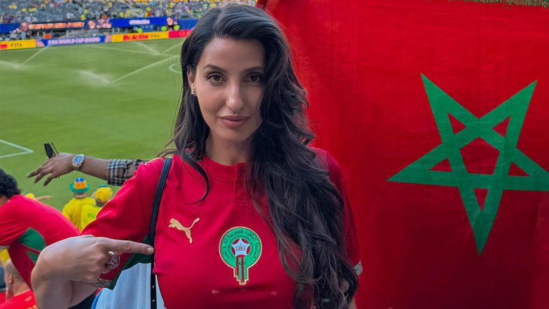 FIFA World Cup 2026: फीफा वर्ल्ड कप में मोरक्को को सपोर्ट करने पहुंचीं नोरा फतेही, ब्राजील के खिलाफ रोमांचक मैच 1-1 से रहा ड्रॉ (See Post)