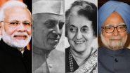 PM Modi Record: प्रधानमंत्री नरेंद्र मोदी बने देश के सबसे लंबे समय तक सेवा करने वाले 'निर्वाचित' पीएम; जानें जवाहरलाल नेहरू, इंदिरा गांधी और मनमोहन सिंह की रैंकिंग
