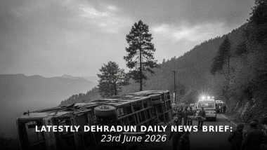 देहरादून आज 23 जून, 2026 की ताज़ा ख़बरें: बस हादसा, पीएम मोदी का दौरा, बम धमकी और शिक्षक प्रदर्शन