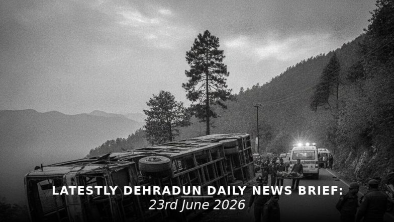 देहरादून आज 23 जून, 2026 की ताज़ा ख़बरें: बस हादसा, पीएम मोदी का दौरा, बम धमकी और शिक्षक प्रदर्शन