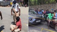 बेंगलुरु में वीआईपी काफिले का विरोध: राज्यपाल के 'जीरो-ट्रैफिक' के कारण फंसा शख्स, बीच सड़क पर बैठकर कहा—‘पत्नी गर्भवती है, इमरजेंसी हुई तो क्या करूँगा?’ (Watch Video) बेंगलुरु में वीआईपी काफिले का विरोध: राज्यपाल के 'जीरो-ट्रैफिक' के कारण फंसा शख्स, बीच सड़क पर बैठकर कहा—‘पत्नी गर्भवती है, इमरजेंसी हुई तो क्या करूँगा?’ (Watch Video)