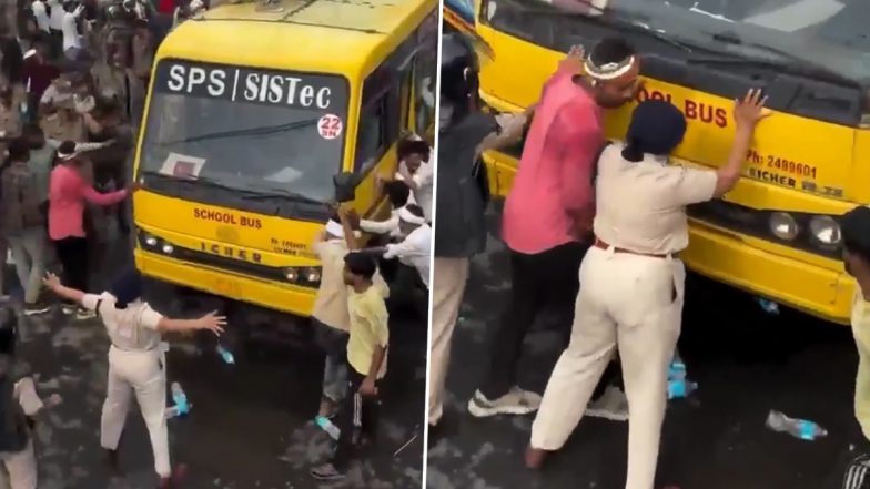Monika Shukla Viral Video: 'लेडी सिंघम' बनीं भोपाल ACP मोनिका शुक्ला, किसानों के प्रदर्शन में चलती बस के सामने डटकर खड़ी हुईं; बोलीं- 'मैंने सिर्फ अपना कर्तव्य निभाया'