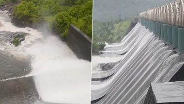 Mumbai's Tansa Lake Overflows: मुंबईकरों के लिए खुशखबरी! भारी बारिश से तानसा झील हुई ओवरफ्लो, बांध के गेट खोले गए
